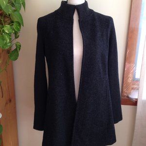 Eileen Fisher Wool Blend Open Front Blazer